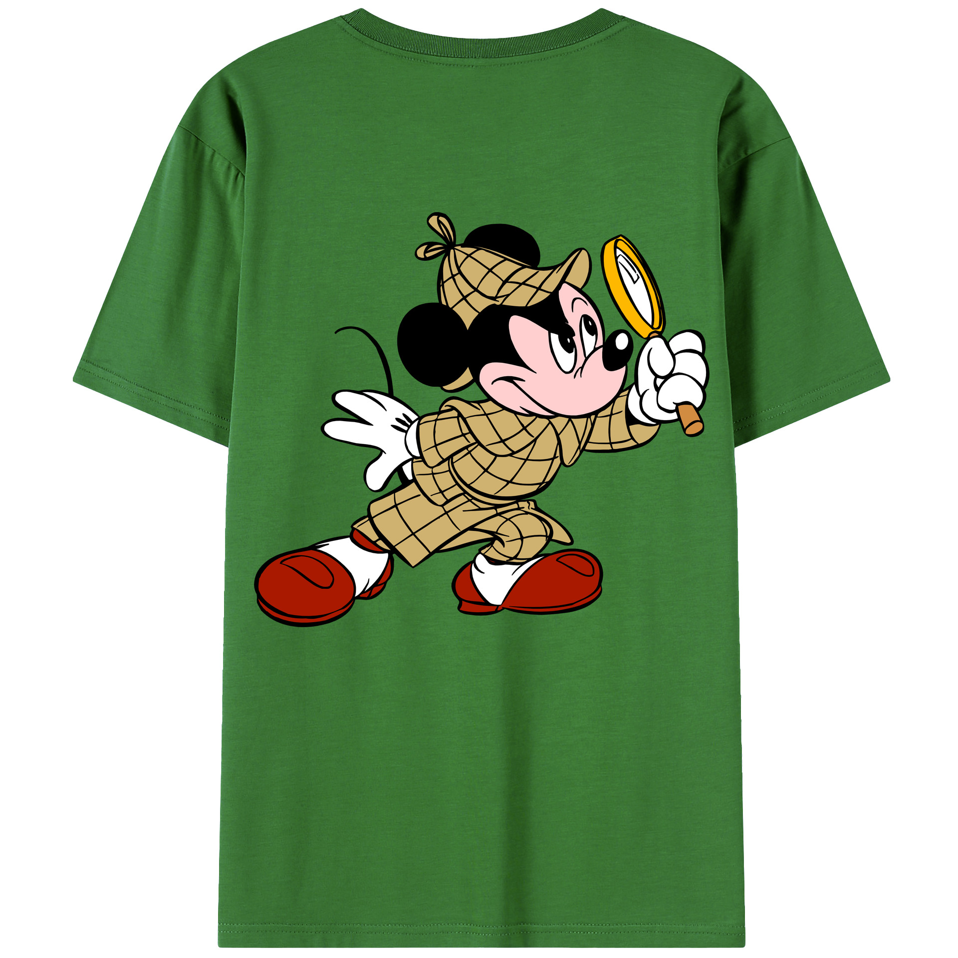 （画像用） ミッキーマウス Mickey Mouse レディース半袖Tシャツ(バックプリント)